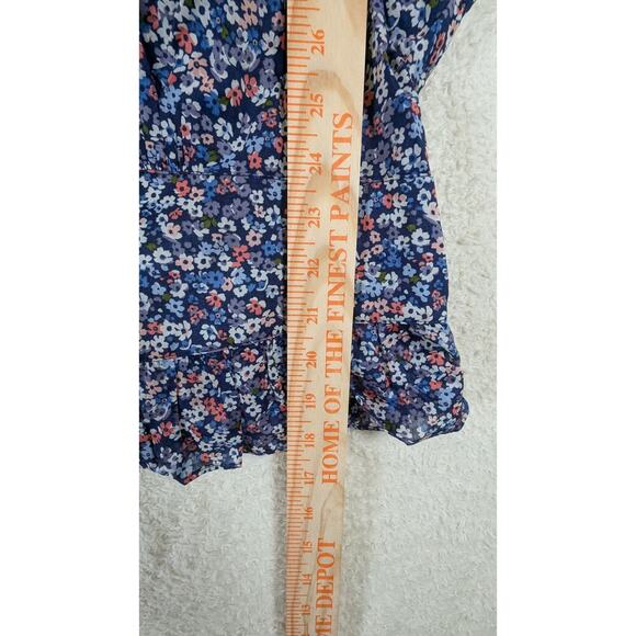 MICHAEL MICHAEL KORS Floral Ruffle Off The Shoulder Crop Top XXL - Picture 7 of 7